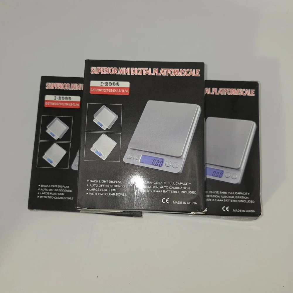 Superior I-2000 Digital Platform Scale 3000g 0.1g Silver New Backlit LCD